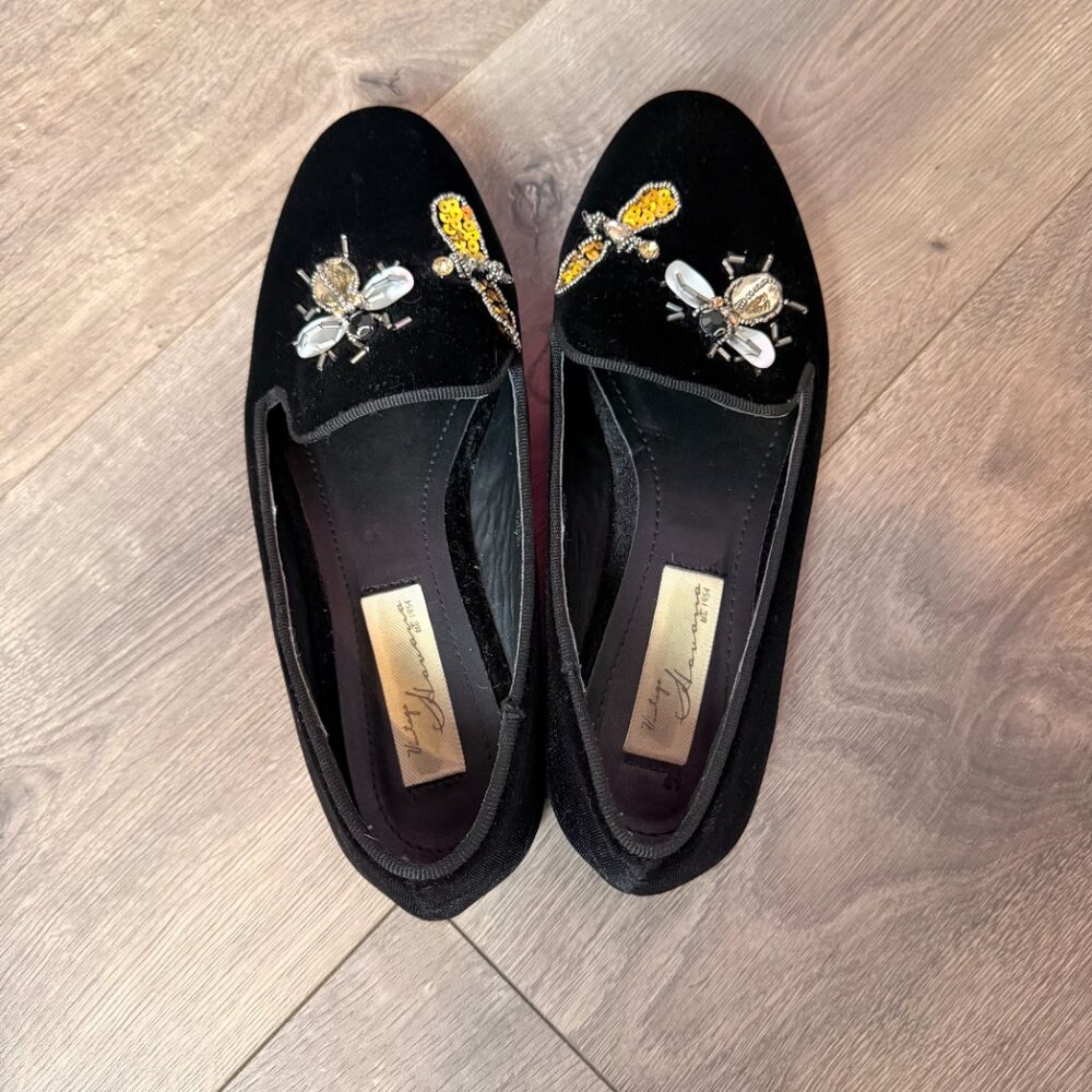 Vintage Havana Sue Velvet Flats - Picture 4 of 6